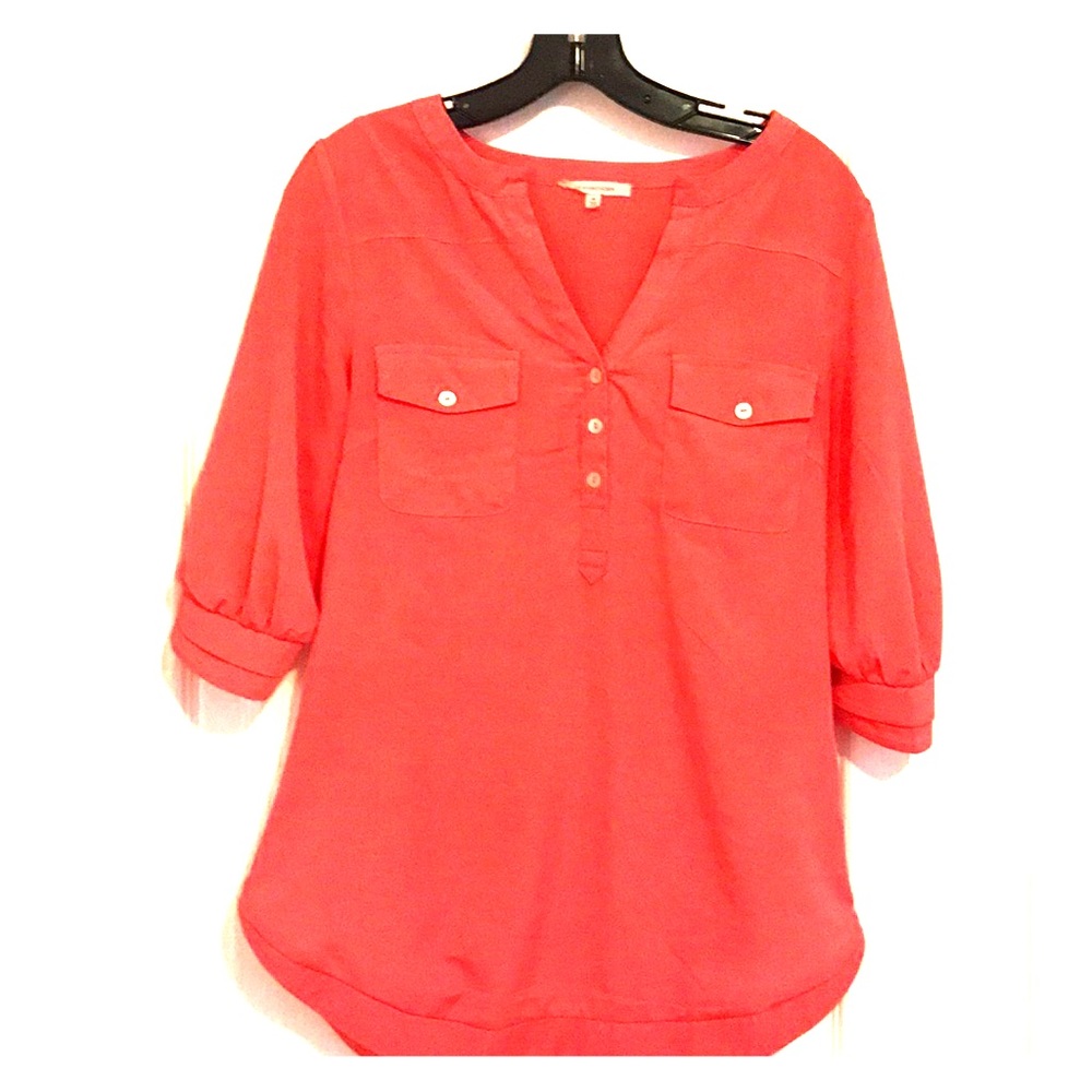 Coral blouse